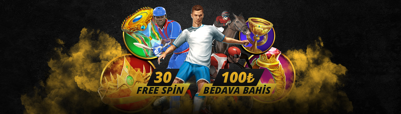 SANAL SPORLARDAN FREE SPİN + BEDAVA BAHİS 30 free spin